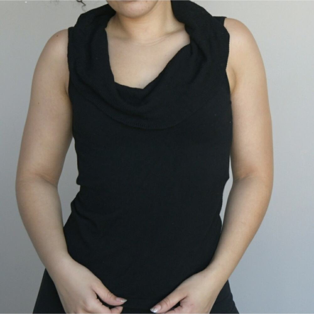 Chico's Women's Knit Cowl Neck Top Stretchy Small